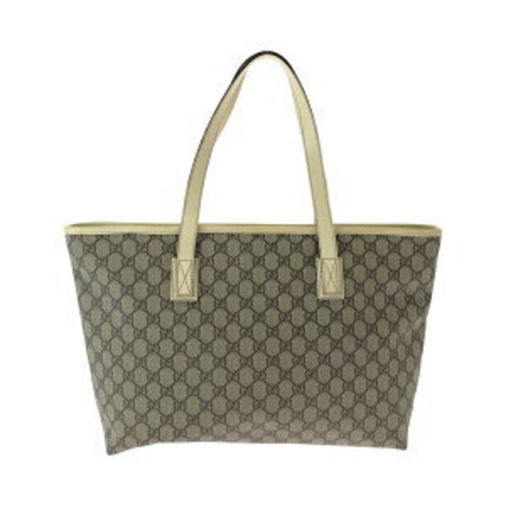 Gucci Beige Tan White Supreme shoulder tote Plus bag Ivory GG